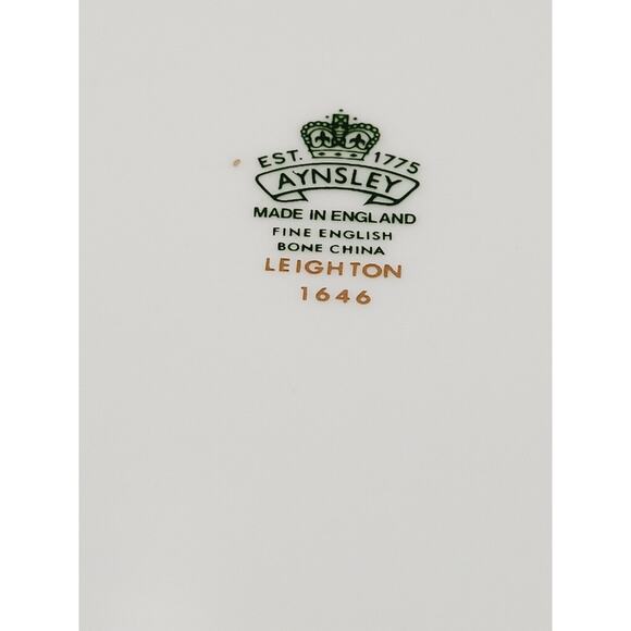 Aynsley Leighton Cobalt Smooth Oval Serving Platter 13.5" Rare - Picture 8 of 8